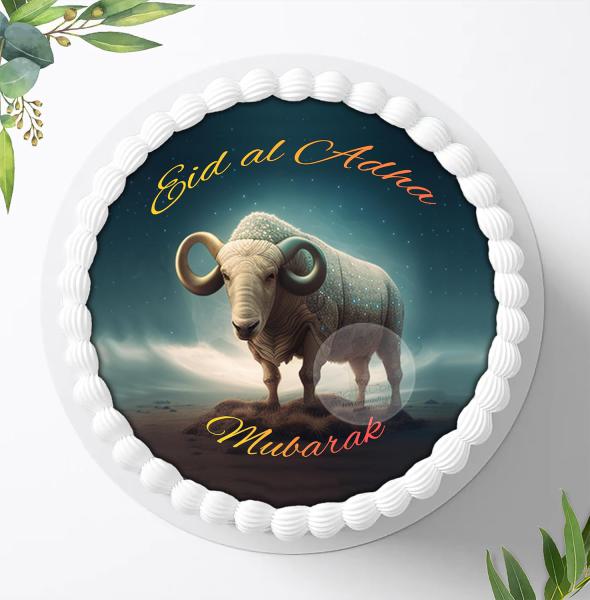 Eid al Adha Mubarak Tortenaufleger Ø 20cm, 1462z
